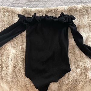 Lovers and Friends off the shoulder ruffle body suit